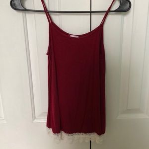 Tillys Simple Red tank!